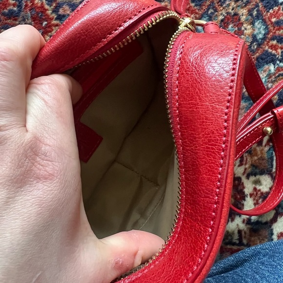 TUSK Red Leather Crossbody Bag - Picture 6 of 12